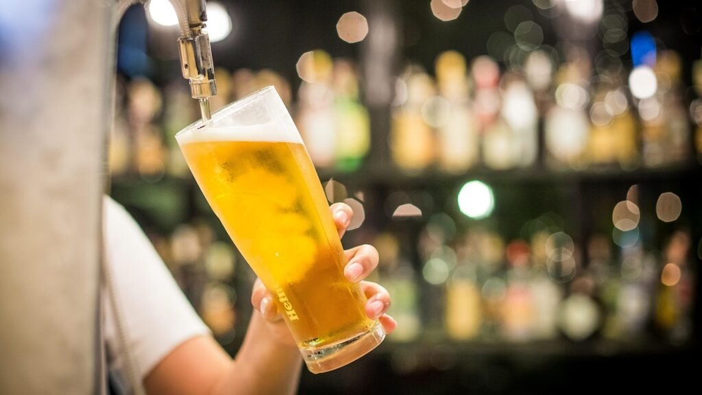 beer, draft, glass, lager, brown glass, brown glasses, beer, beer, beer, beer, beer
